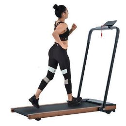 HP-P12ABK electric treadmill, folding LCD display screen and mat holder; Home