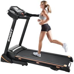 Folding ElectricTreadmill With Incline Medium Running Machine Motorised LCD Gym