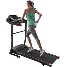 Folding Treadmill Electric Running Machine Walking Jogging Machine with 3 Level Incline 12 Preset Programs for Home Gym