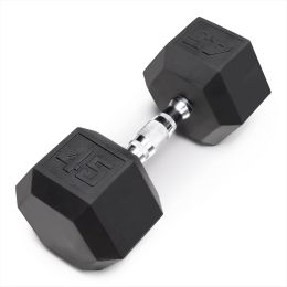 Marcy Inspire Rubber Hex Dumbbell 45 lbs SINGLE